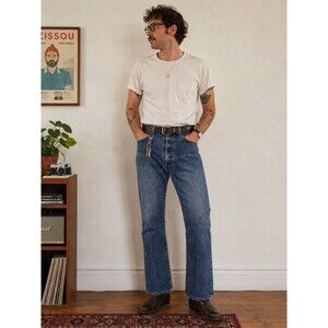 Vintage Levi’s 517 Boot Cut Jeans Men’s 38x30 Blue Denim Red Tab USA 06/09